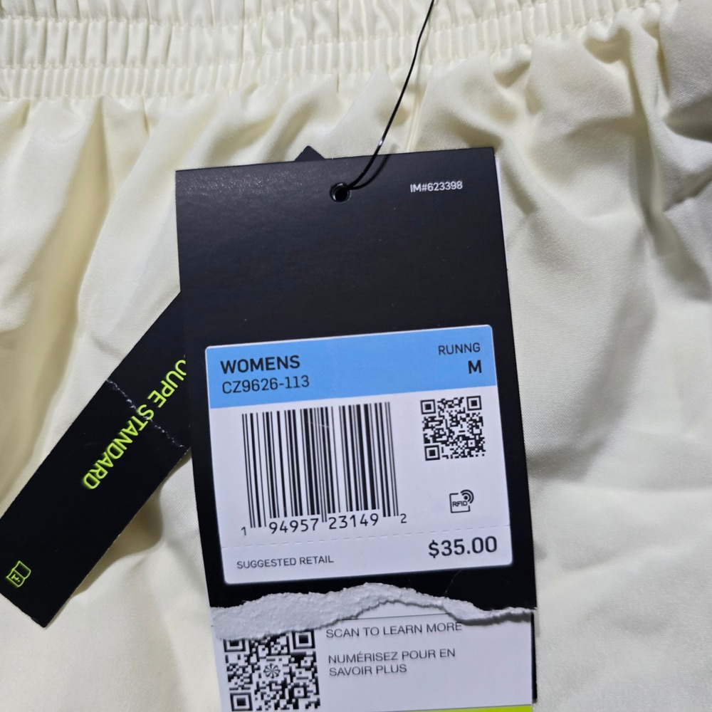 Nike Running Shorts Womens Size M Yellow CZ9626-113 Dri-FIT Mesh Panel Active - Picture 4 of 8
